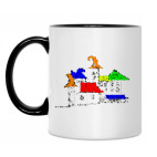 Кружка двухцветная