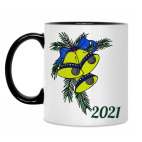 Кружка двухцветная