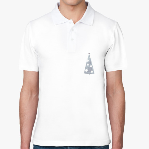 Рубашка поло с принтом Стильная ёлка!