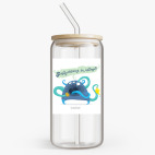 Банка с бамбуковой крышкой