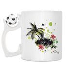 Кружка с футбольным мячиком