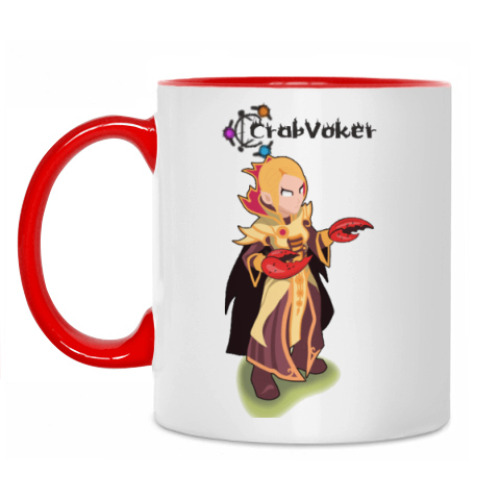 Кружка с принтом Crabvoker (Invoker)