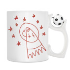 Кружка с футбольным мячиком