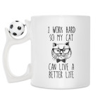 Кружка с футбольным мячиком