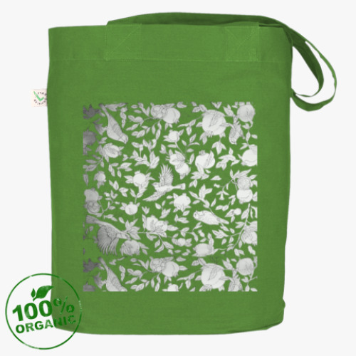 Сумка шоппер Птицы и плоды граната