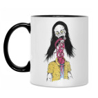 Кружка двухцветная