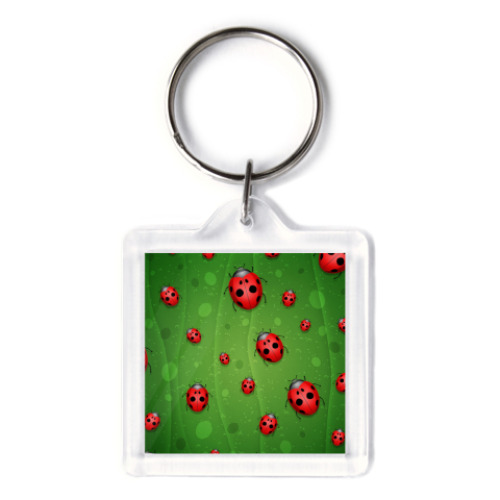 Брелок с принтом Божьи коровки