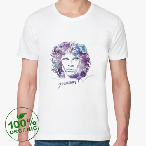Футболка из органик-хлопка с принтом Джим Мооррисон - The Doors