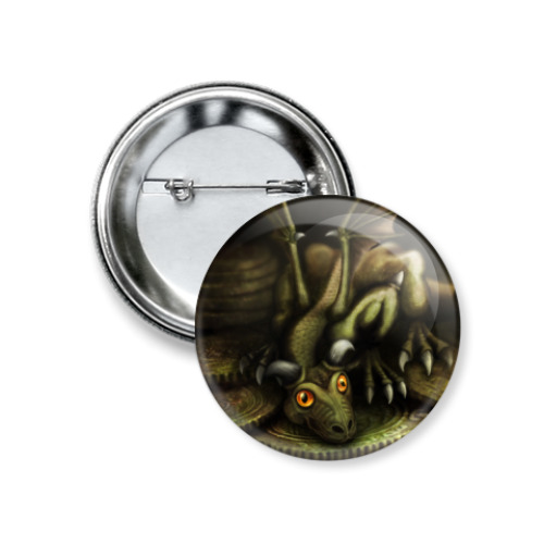 Значок 37мм дракон