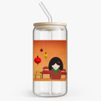 Банка с бамбуковой крышкой