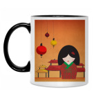 Кружка двухцветная