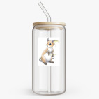 Банка с бамбуковой крышкой