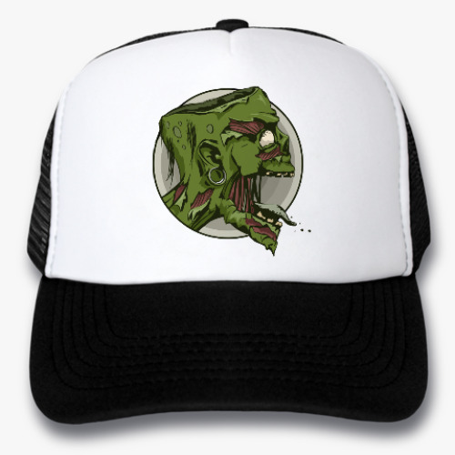 Кепка-тракер с принтом Zombie. Зомби