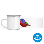 Кружка металлическая белая (круговая запечатка)