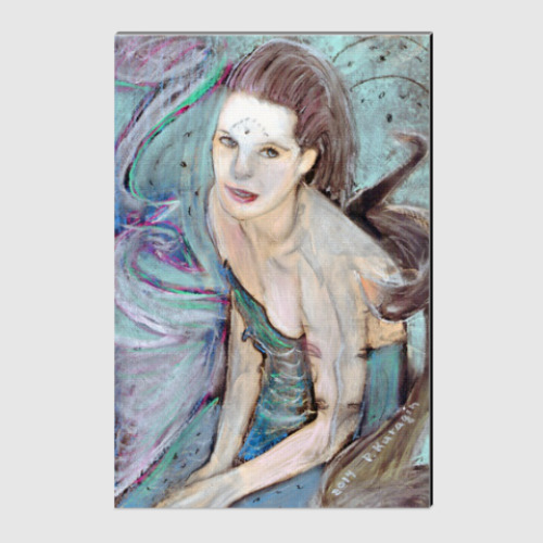 Холст с принтом Черный лебедь