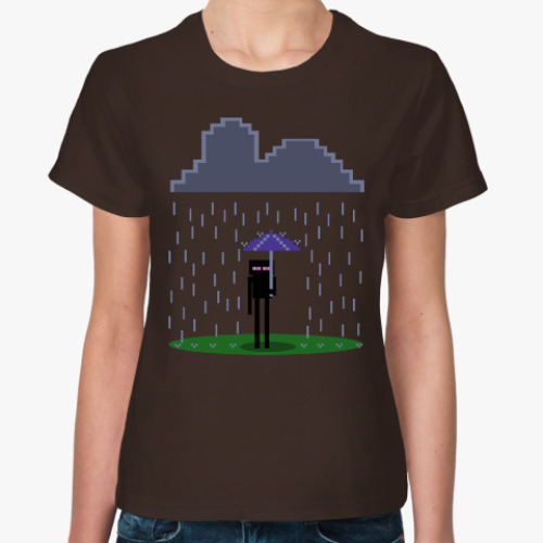 Женская футболка Enderman . Minecraft