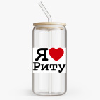 Банка с бамбуковой крышкой