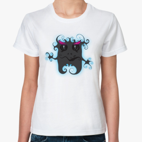 Классическая футболка с принтом 'Кучерявый'