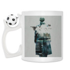 Кружка с футбольным мячиком