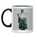 Кружка двухцветная