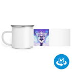 Кружка металлическая белая (круговая запечатка)