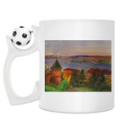 Кружка с футбольным мячиком