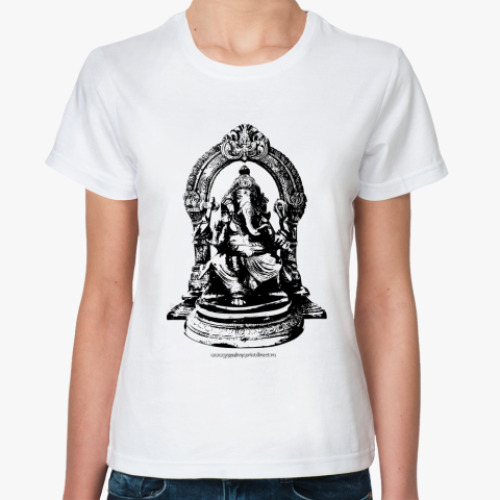 Классическая футболка с принтом Ganesha