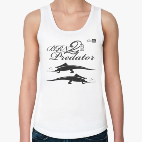 Женская майка с принтом эволюция