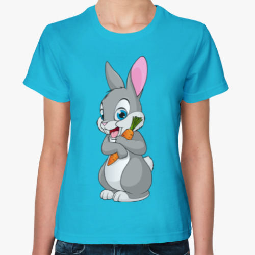 Женская футболка Кролик