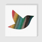 Акварельная птичка Watercolor