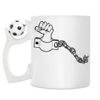 Кружка с футбольным мячиком