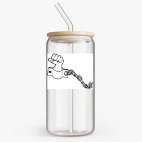 Банка с бамбуковой крышкой