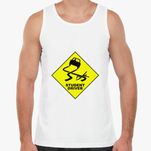 Майка с принтом Student driver