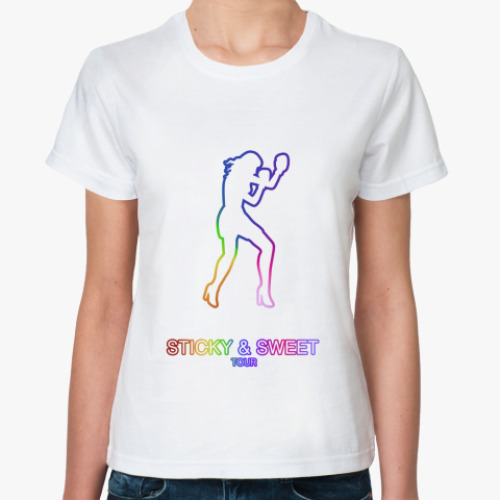 Классическая футболка с принтом Sticky & Sweet