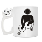 Кружка с футбольным мячиком
