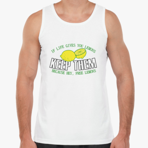 Майка с принтом If life gives you free lemons