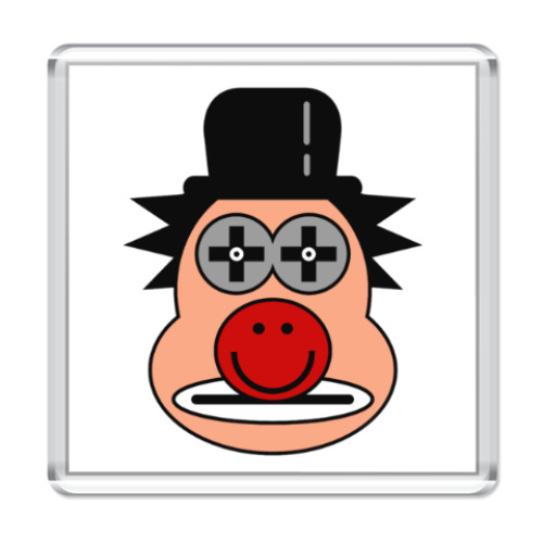 Магнит с принтом 'Клоун'