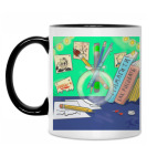 Кружка двухцветная