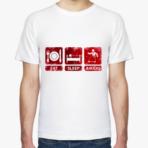 Футболка с принтом Айкидо