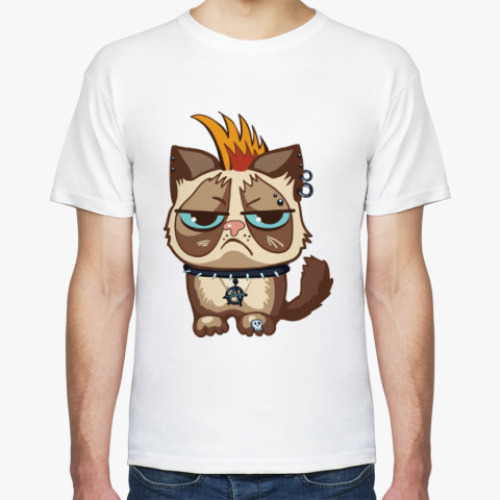 Футболка с принтом Кот Тард (Grumpy Cat) неформал