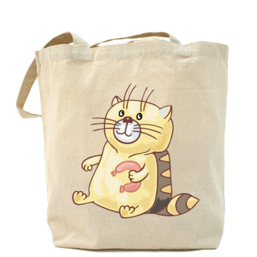 Сумка шоппер с принтом Кот