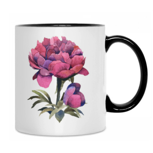 Кружка Пионы