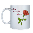 Кружка серебристая Rose