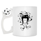 Кружка с футбольным мячиком