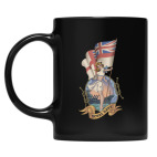 Кружка цветная UV-DTF