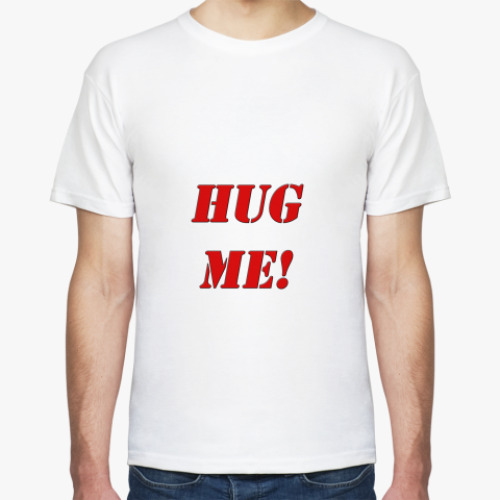 Футболка с принтом Обнимите меня
