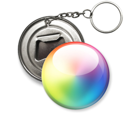 Брелок-открывашка с принтом  'Цветовой круг'