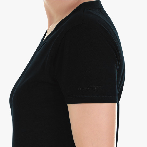 Женская футболка с принтом Black rabbit