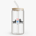 Банка с бамбуковой крышкой