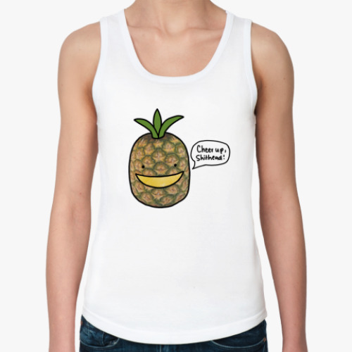 Женская майка с принтом Ананас